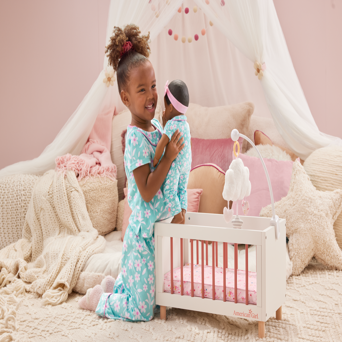 Flower Fun PJs for Little Girls (Bitty Baby®)