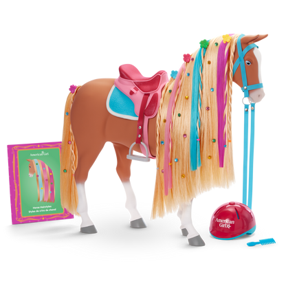 Chestnut Charm Horse & Western Flowers Denim Jumpsuit for 18-inch Dolls