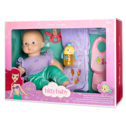 Disney Princess Ariel Cuddle & Care Set with Bitty Baby® Doll by American Girl®