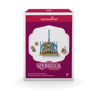 Rebecca’s™ Menorah & Dreidel Set for 18-inch Dolls (Historical Characters)