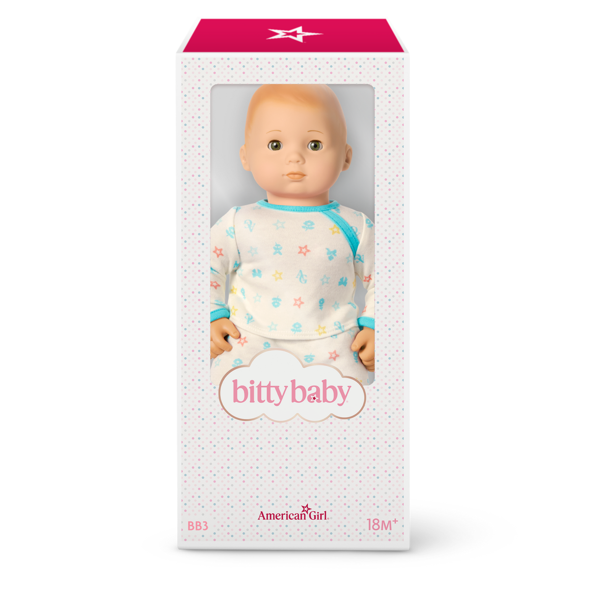 Bitty Baby® Doll #3 in Pastel Blue + Bear Friend & Board Book