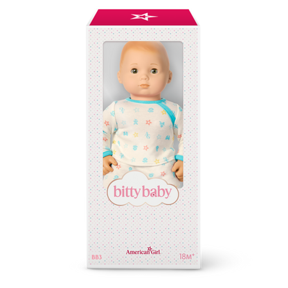 Bitty Baby® Doll #3 in Pastel Blue + Bear Friend & Board Book
