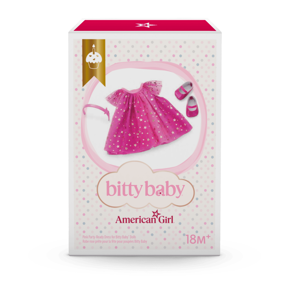 Pink Party-Ready Dress for Bitty Baby® Dolls
