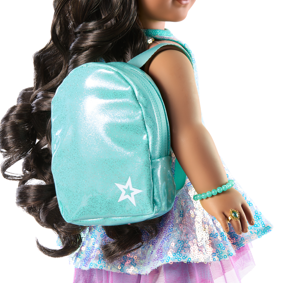 Shimmering Sea Turtle Backpack & Accessory Set for 18-inch Dolls