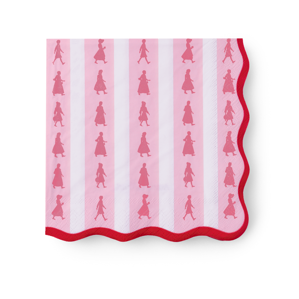 American Girl™ x Bonjour Fête Pink Stripe Large Napkins (Set of 20)