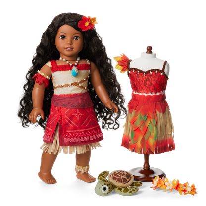 Disney Moana Doll, Wayfinder Outfit & Sea Turtle Plush by American Girl®