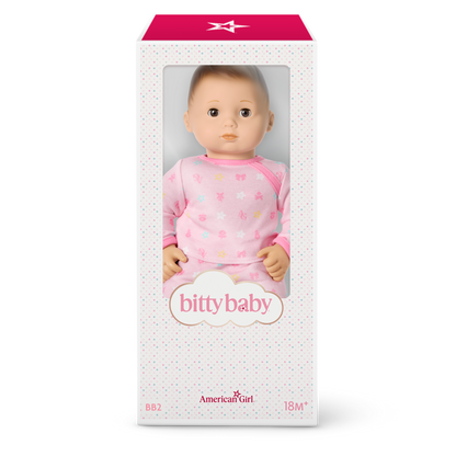 Bitty Baby® Doll #2 in Pastel Pink + Bunny Friend & Board Book