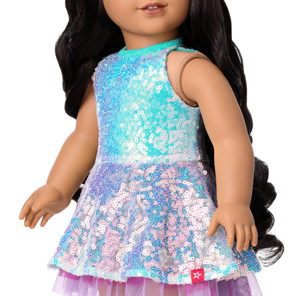 Glam Shimmering Ocean Outfit for 18-inch Dolls