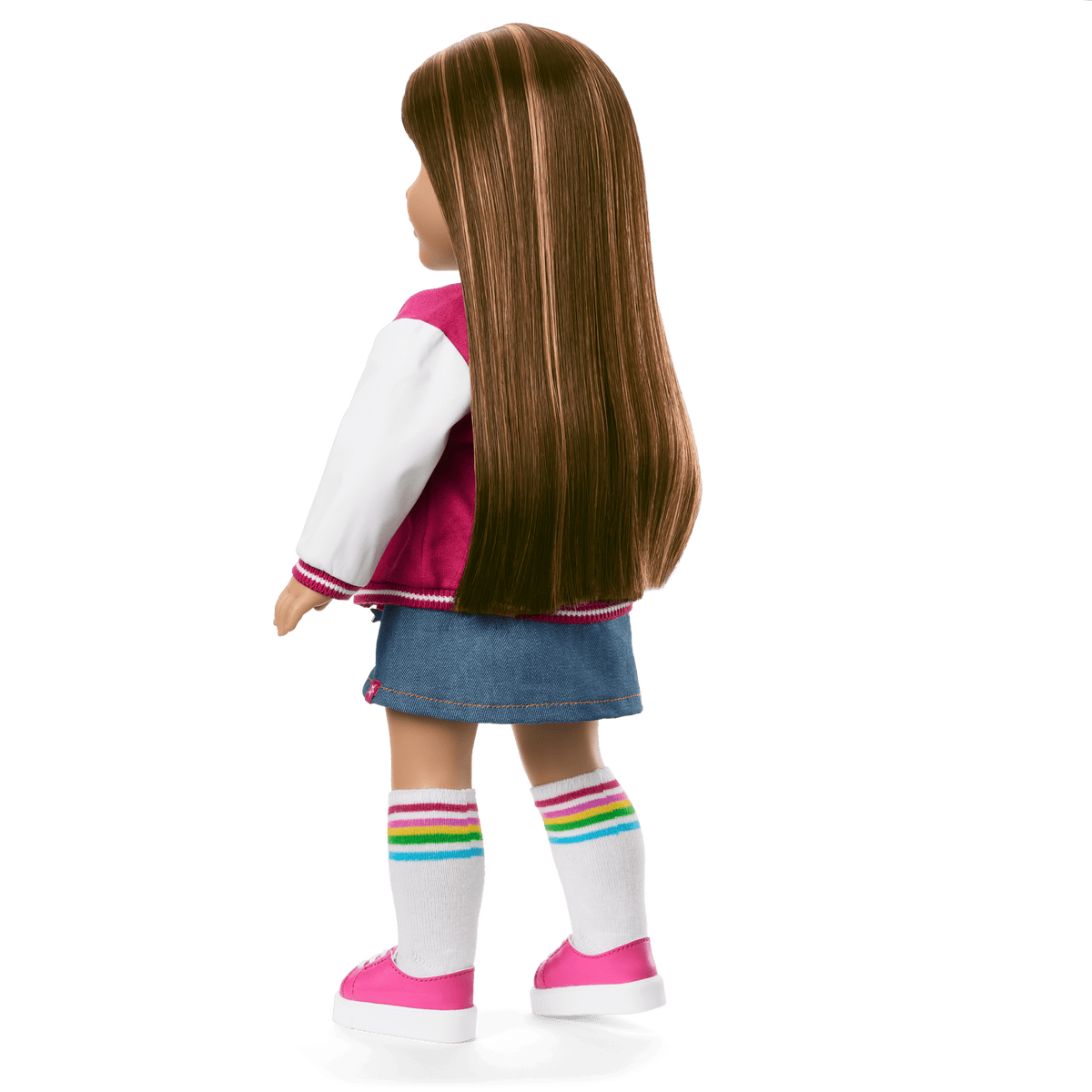 Truly Me™ 18-inch Doll #122 with straight dark-brown hair