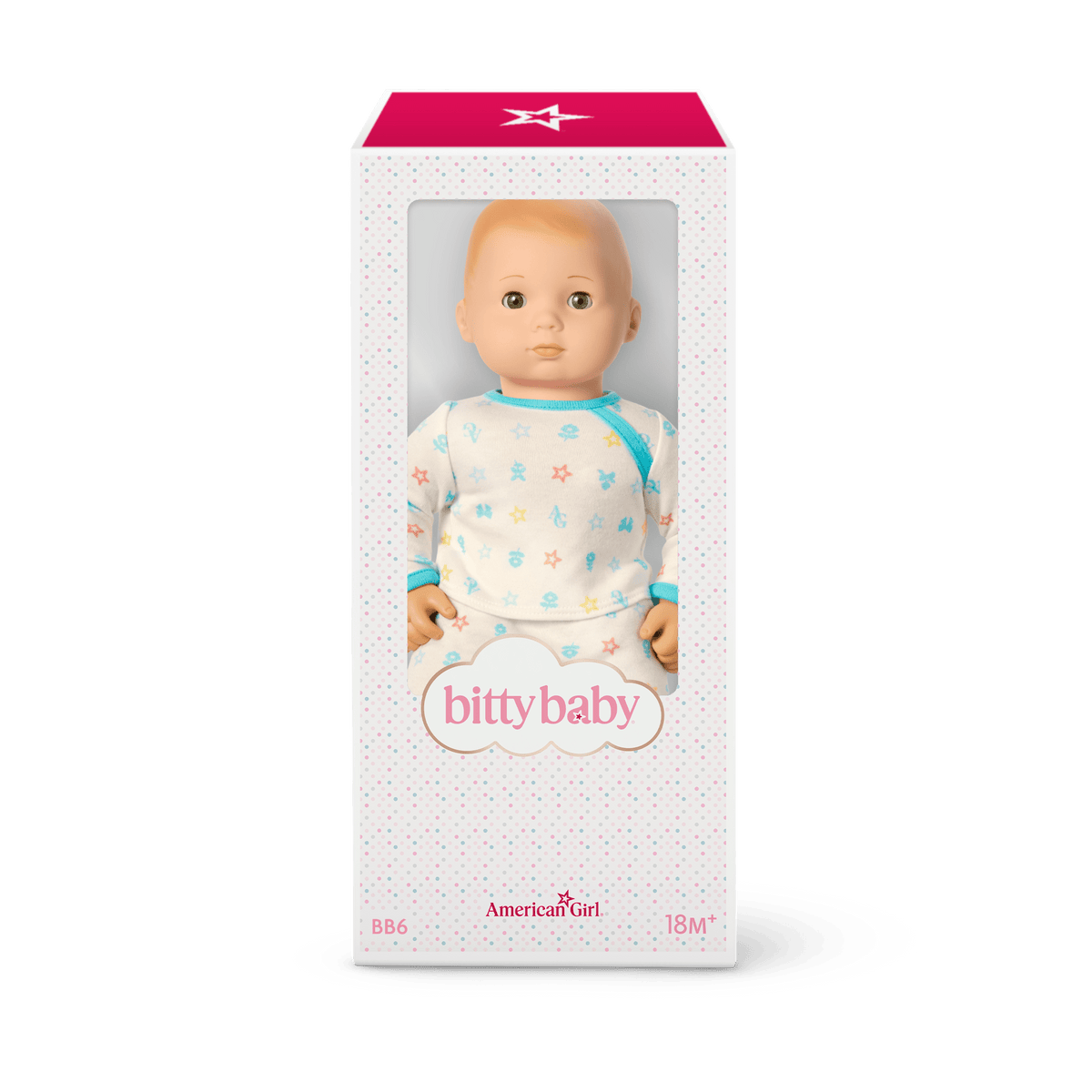 Bitty Baby® Doll #6 with red hair in Pastel Blue