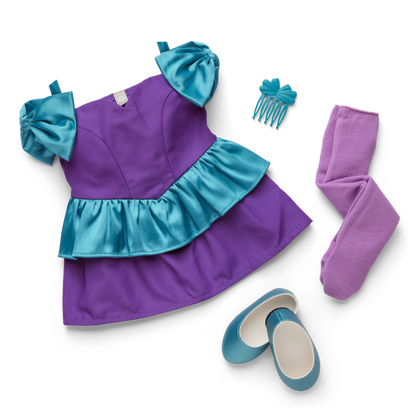 Courtney’s™ Party Dress, Caboodles® & Hair Accessories for 18-inch Dolls (Historical Characters)