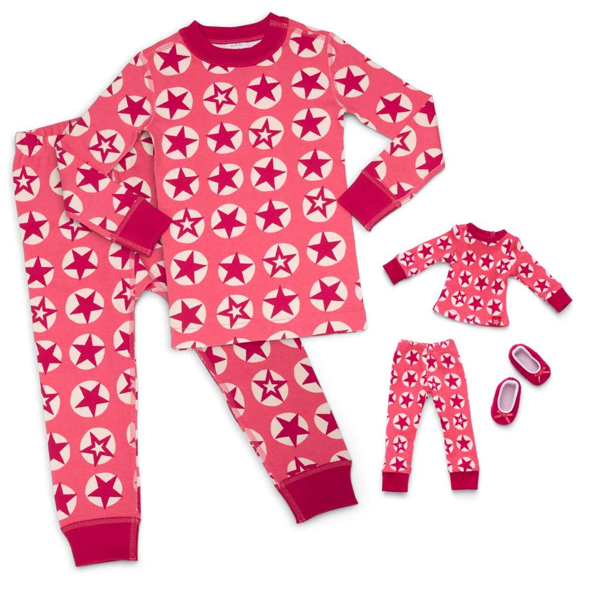 American Girl® x Hanna Andersson Berry Bright Stars Pajamas for Girls & 14.5-inch Dolls