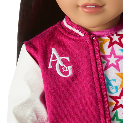 Truly Me™ 18-inch Doll #124 with straight black-brown hair