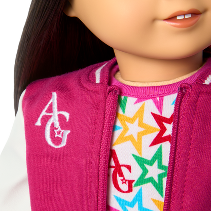 Truly Me™ 18-inch Doll #130 with straight black-brown hair