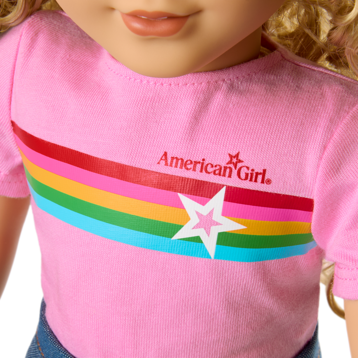 Truly Me™ 18-inch Doll #115 with curly blonde hair