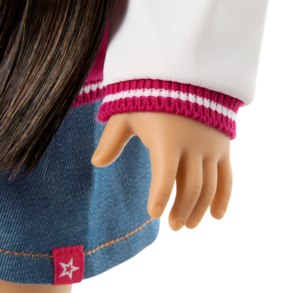 Truly Me™ 18-inch Doll #130 with straight black-brown hair