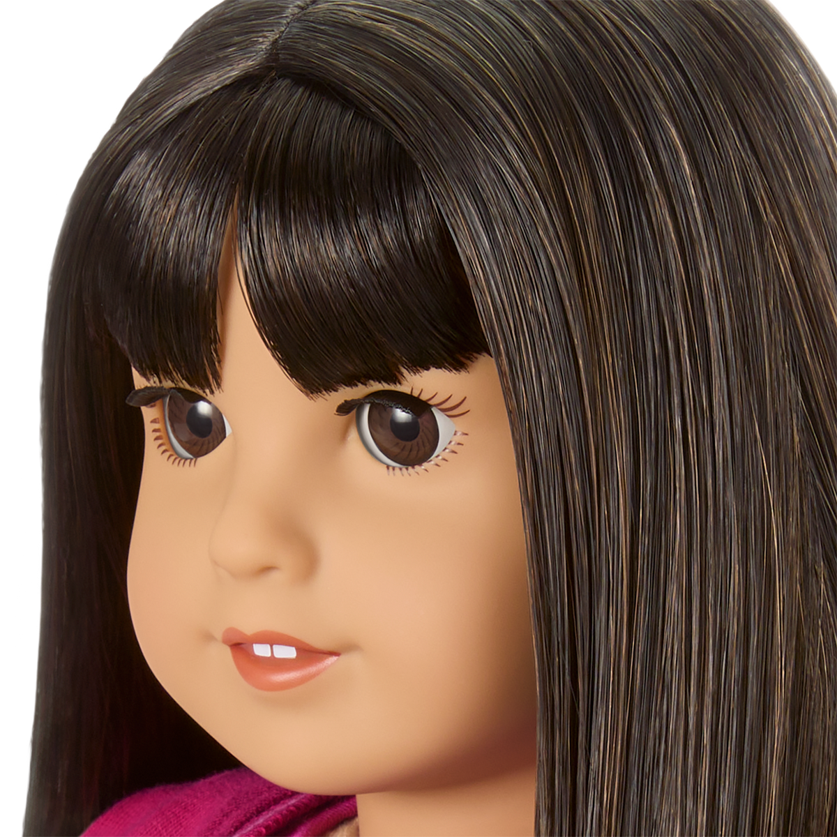 Truly Me™ 18-inch Doll #130 with straight black-brown hair