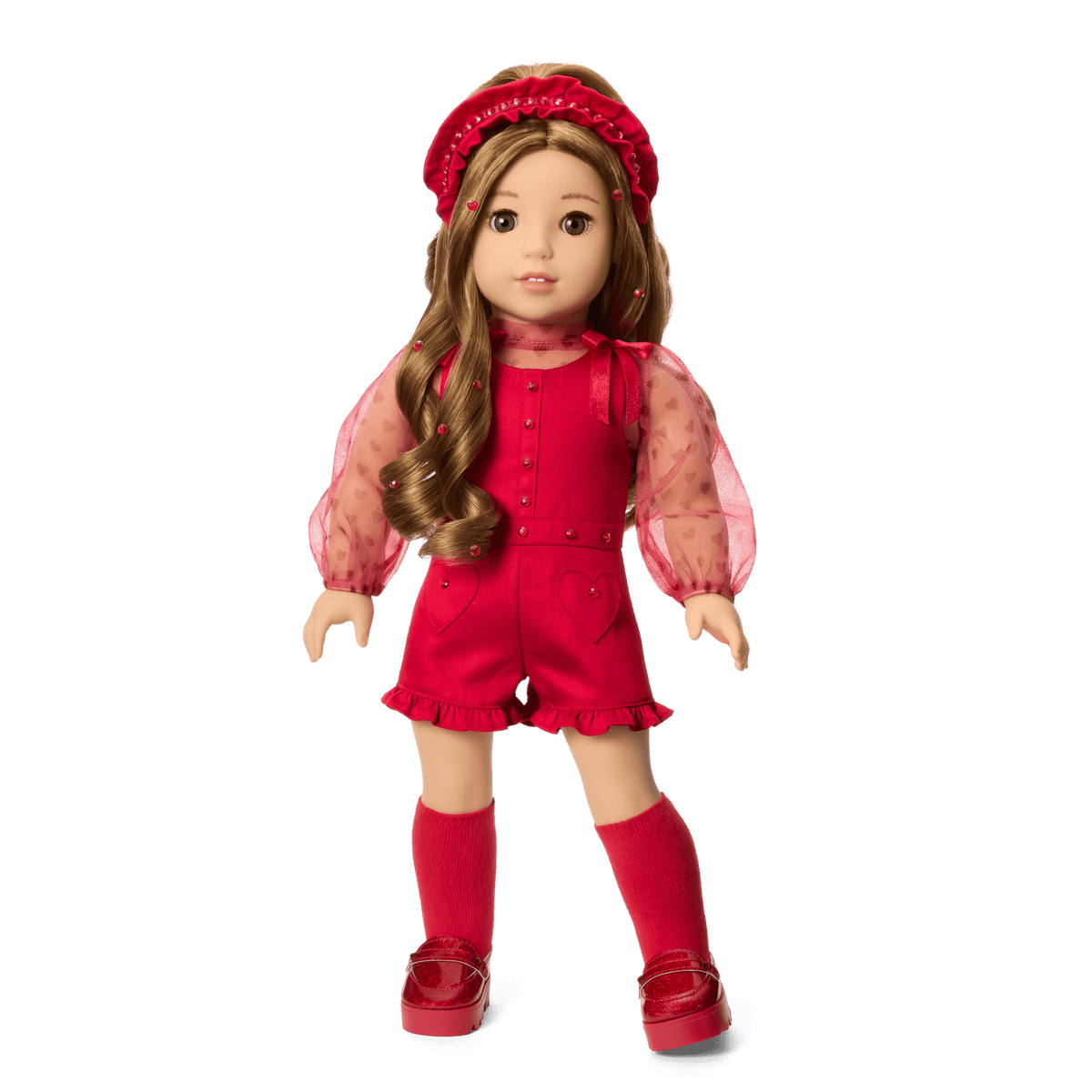 January Garnet Glam Outfit for 18-inch Dolls