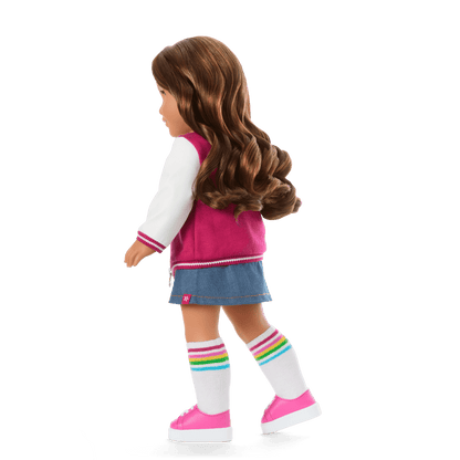 Truly Me™ 18-inch Doll #117 with wavy dark-brown hair