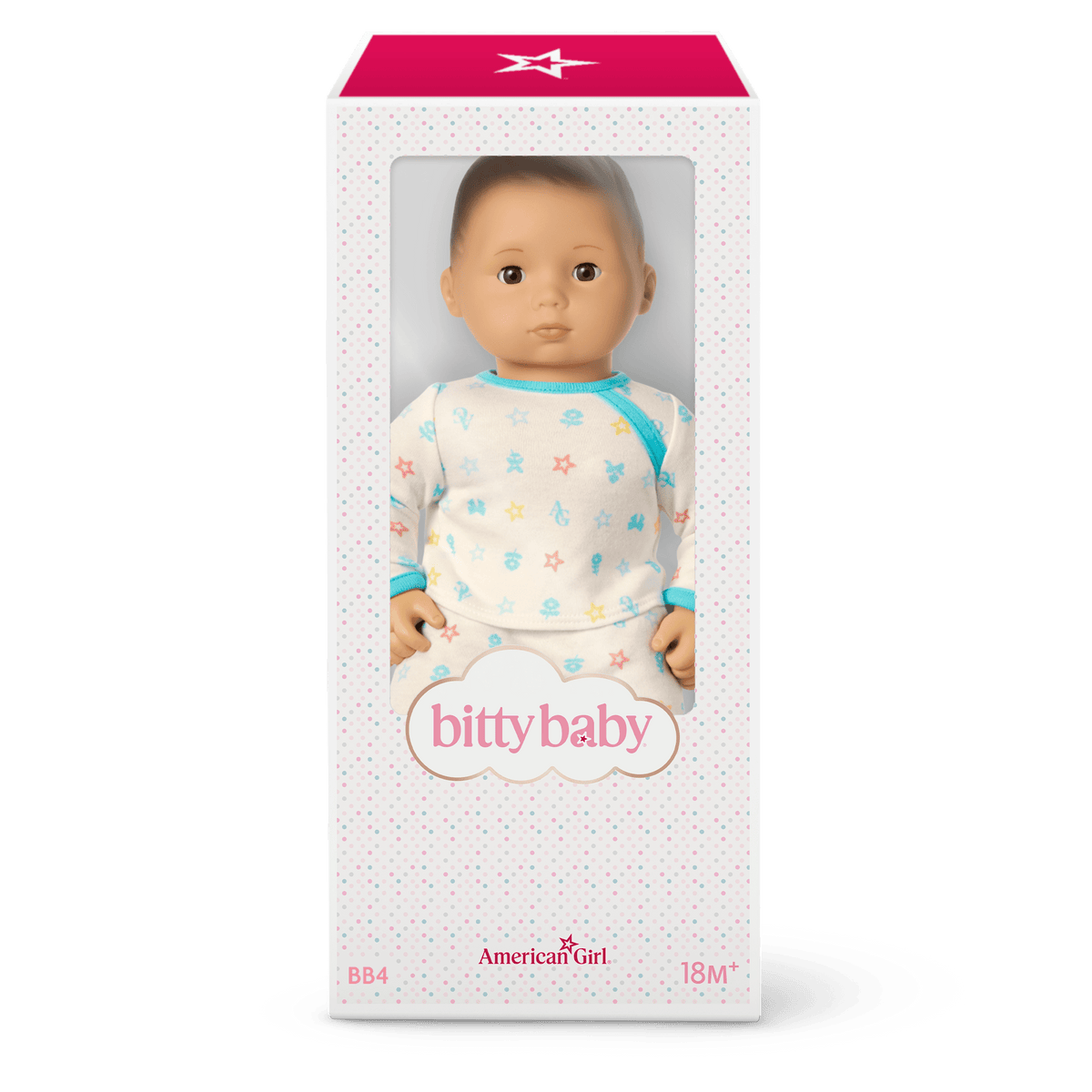 Bitty Baby® Doll #4 with black hair in Pastel Blue
