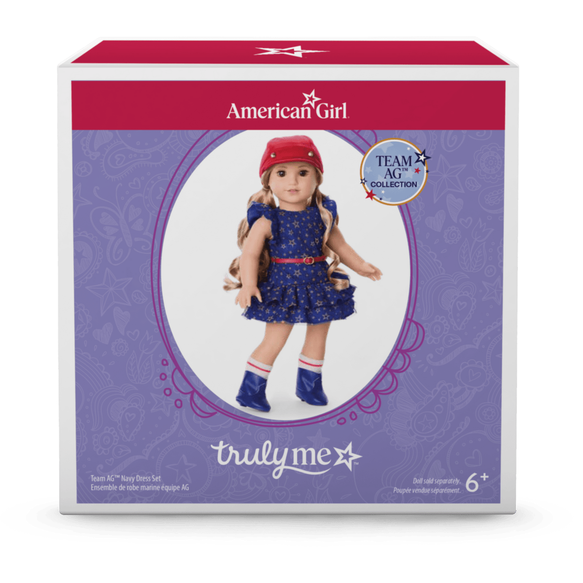 Team AG™ Navy Dress Set for 18-inch Dolls