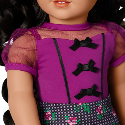 Bows & Blooms Outfit for 18-inch Dolls