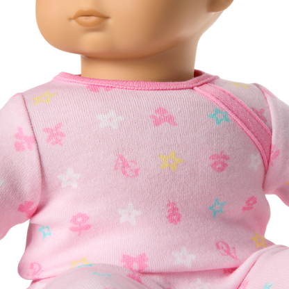 Bitty Baby® Doll #4 with black hair in Pastel Pink