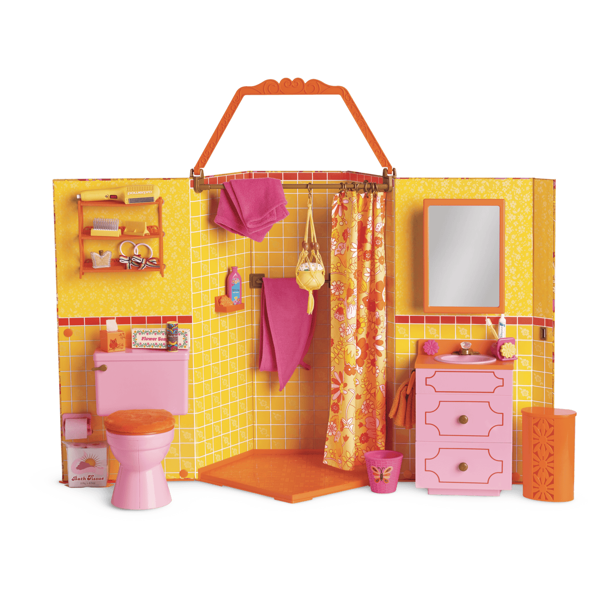 Julie's™ Groovy Bathroom for 18-inch Dolls (Historical Characters)
