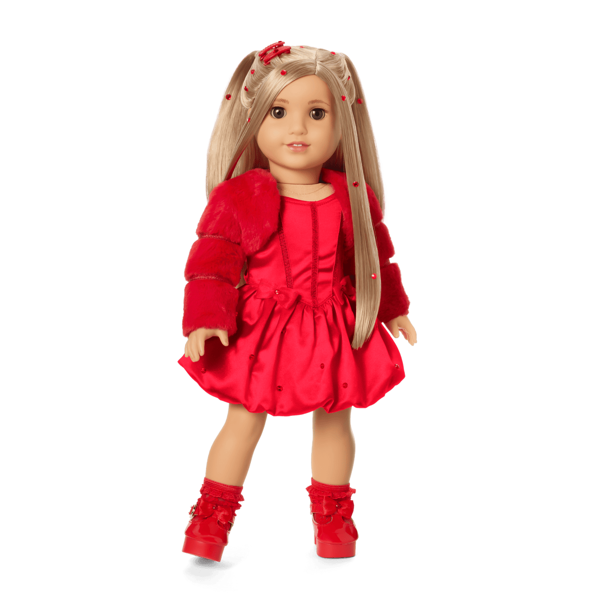 July Ruby Beauty Outfit for 18-inch Dolls