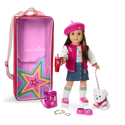 Truly Me™ 18-inch Doll #107, Accessories, Puppy & Doll Carrier