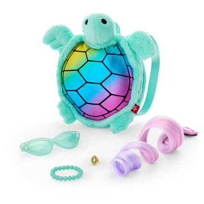 Shimmering Sea Turtle Backpack & Accessory Set for 18-inch Dolls