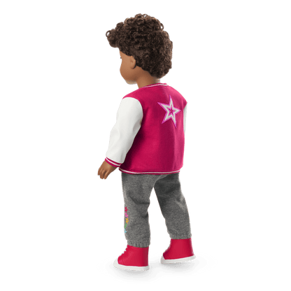 Truly Me™ 18-inch Doll #113 with curly dark-brown hair
