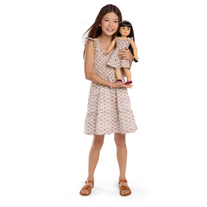 American Girl® x Hill House Home Tiny Ellie Nap Dress for Girls (Felicity™ Print)