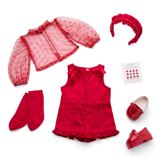 January Garnet Glam Outfit for 18-inch Dolls