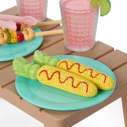 Raquel's™ Beach Chairs & Barbecue Set for 18-inch Dolls (Girl of the Year™ 2026)