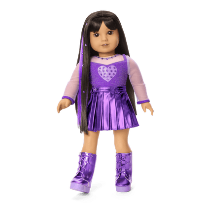February Amethyst Bliss Outfit for 18-inch Dolls