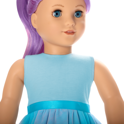 American Girl® x Harlem’s Fashion Row Cherry Blossom Couture 2-in-1 Ruffle Dress & Jacket for 18-inch Dolls