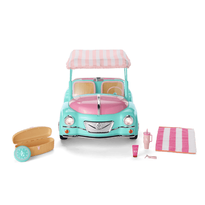 Raquel's™ Seaside Car for 18-inch Dolls (Girl of the Year™ 2026)