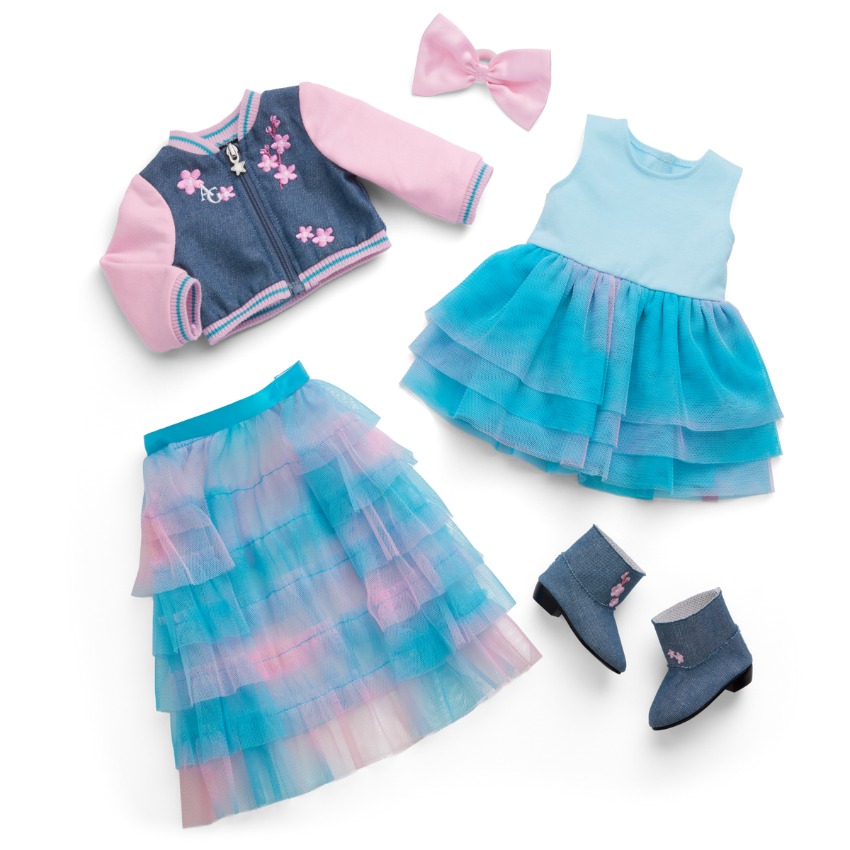 American Girl® x Harlem’s Fashion Row Cherry Blossom Couture Ruffle Dress for Girls & 18-inch Dolls