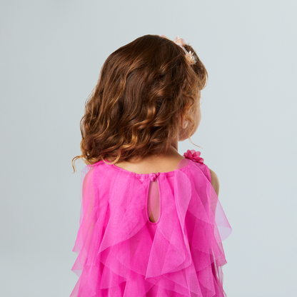 Party-Pink Birthday Dress for Little Girls (Bitty Baby®)