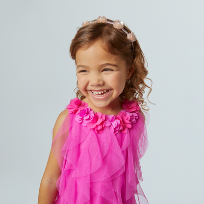 Party-Pink Birthday Dress for Little Girls (Bitty Baby®)