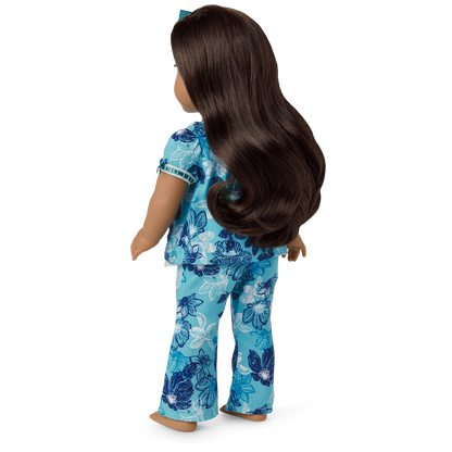 Nanea’s™ Floral Pajamas & Dog (Historical Characters)
