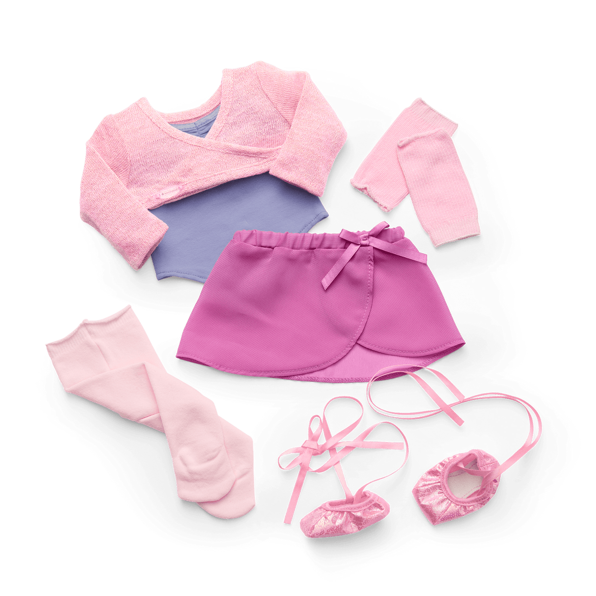 Plié Away Ballet Practice Outfit for 18-inch Dolls