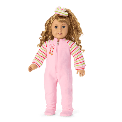 Courtney’s™ Strawberry Shortcake™ Sleeping Bag & PJs for 18-inch Dolls (Historical Characters)