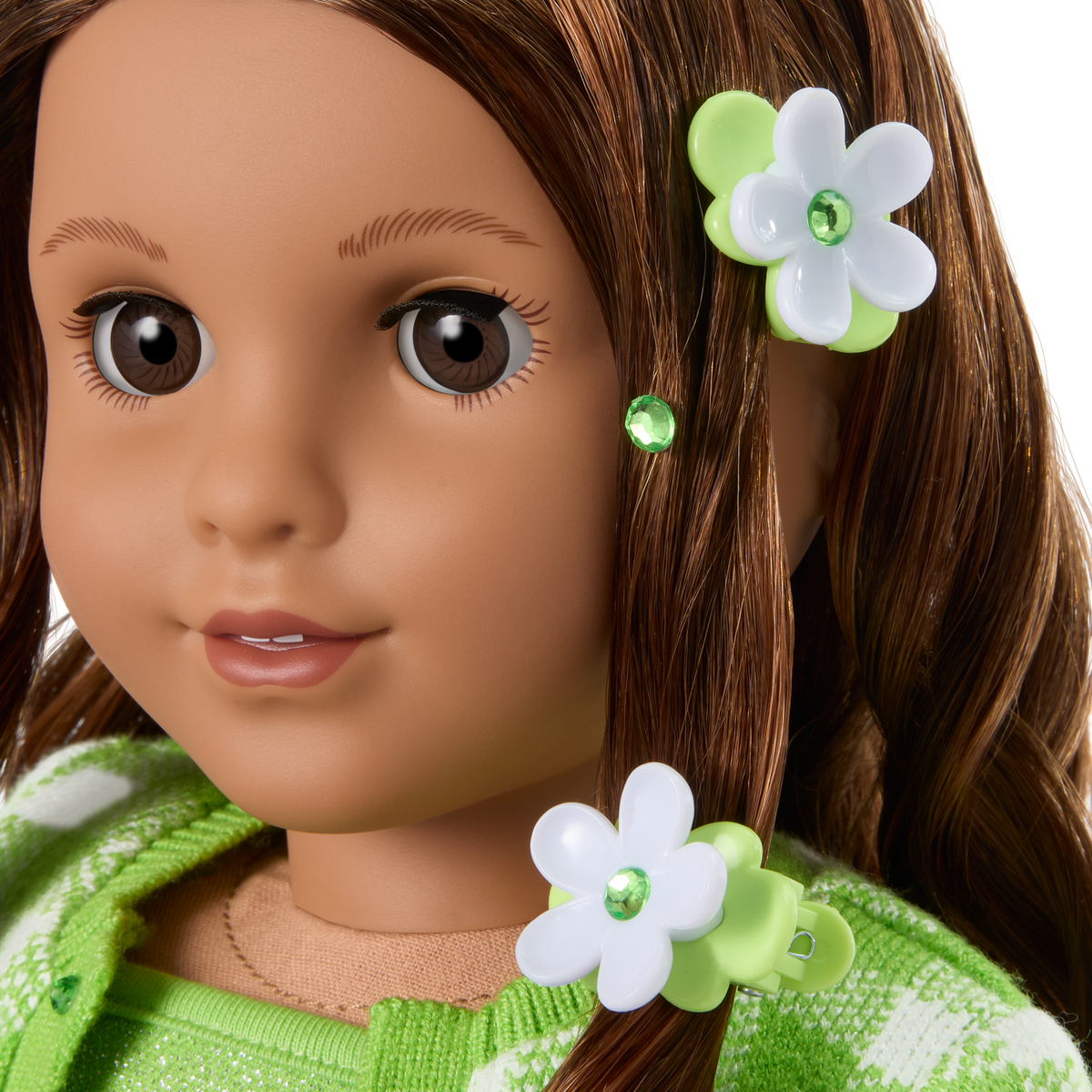 August Peridot Glow Outfit for 18-inch Dolls