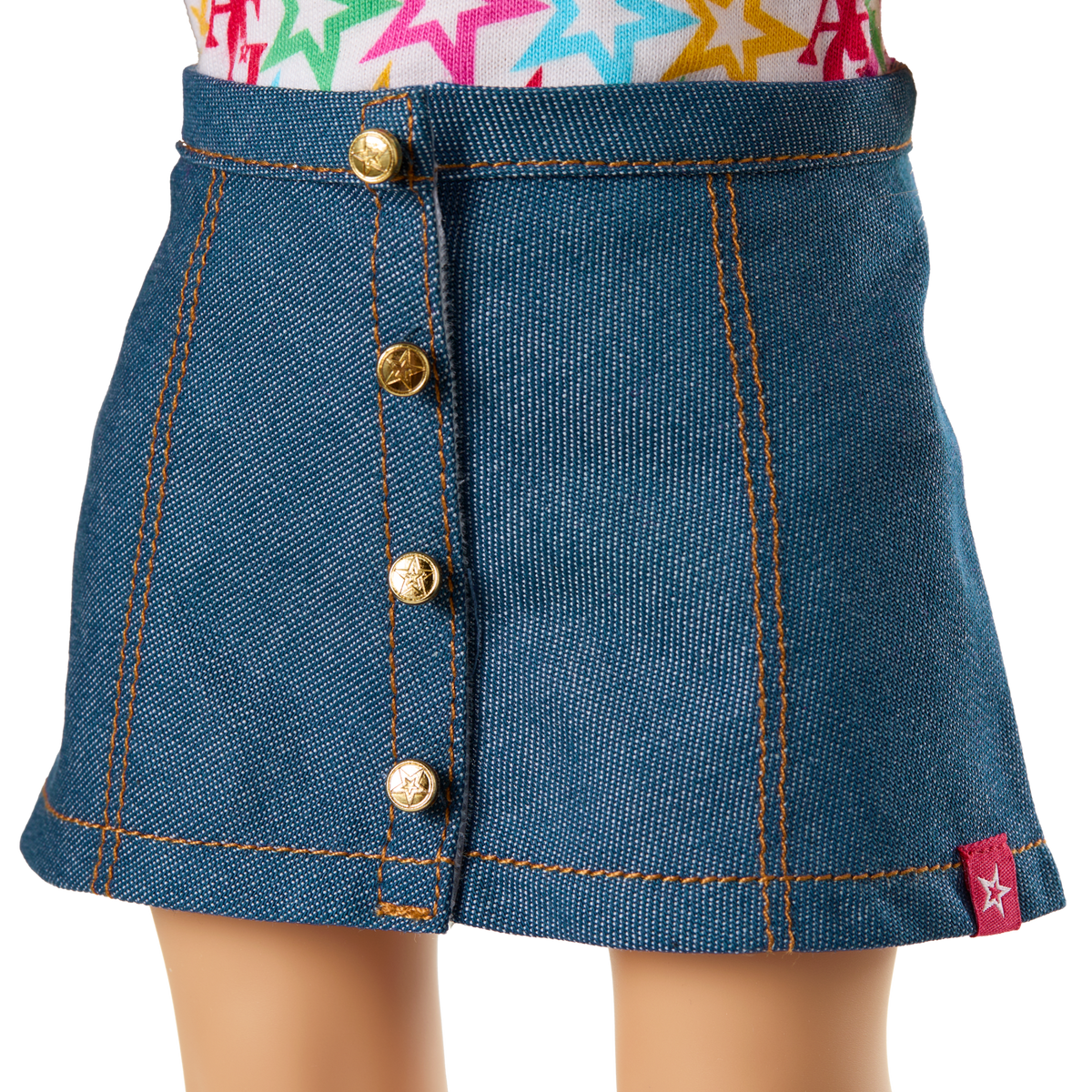 Truly Me™ 18-inch Doll #130 with straight black-brown hair