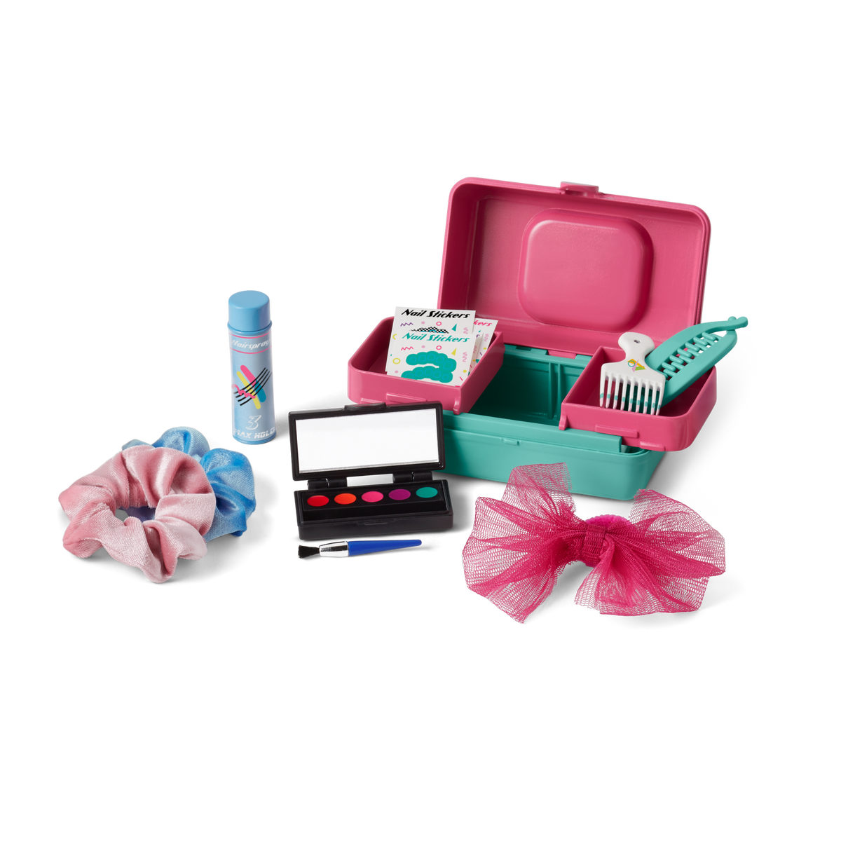 Courtney’s™ Party Dress, Caboodles® & Hair Accessories for 18-inch Dolls (Historical Characters)