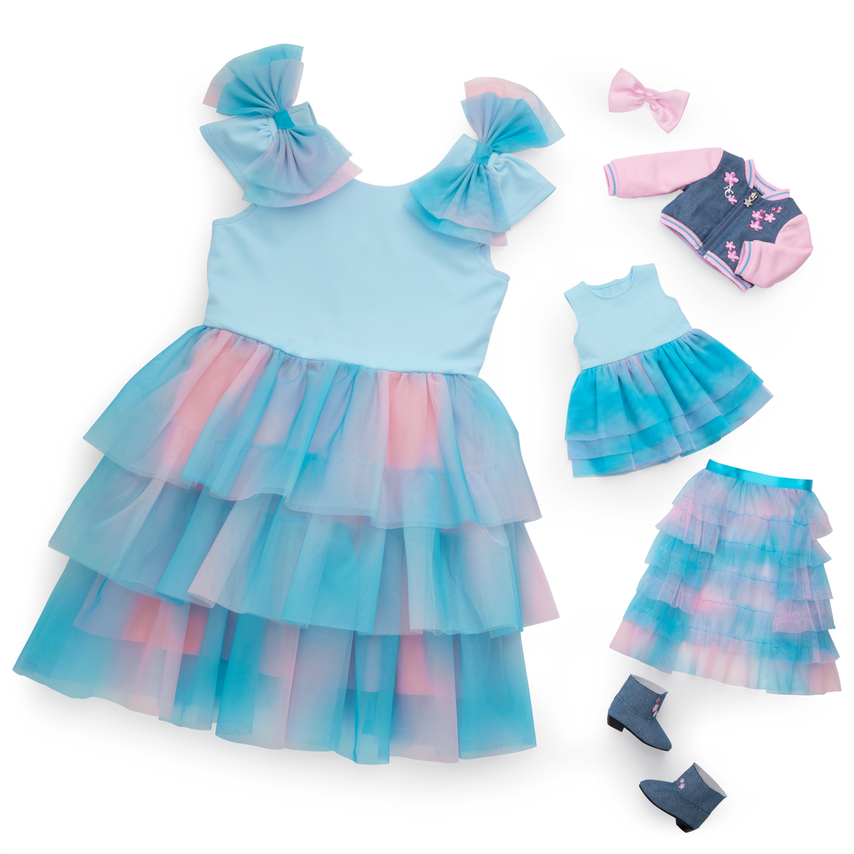 American Girl® x Harlem’s Fashion Row Cherry Blossom Couture Ruffle Dress for Girls & 18-inch Dolls