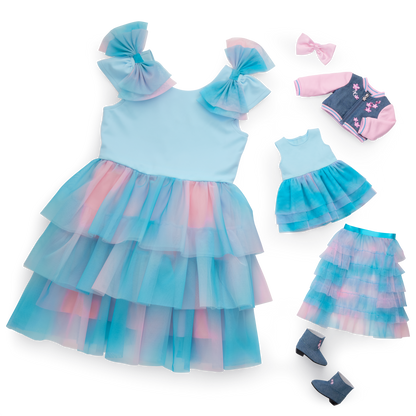 American Girl® x Harlem’s Fashion Row Cherry Blossom Couture Ruffle Dress for Girls & 18-inch Dolls
