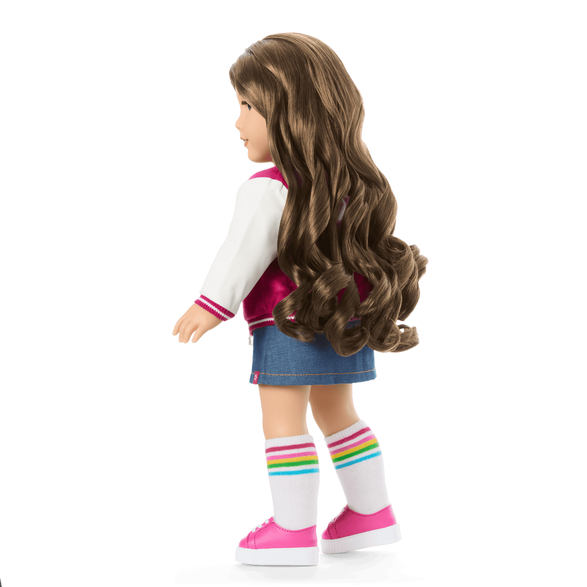 Truly Me™ 18-inch Doll #126 with wavy brown hair